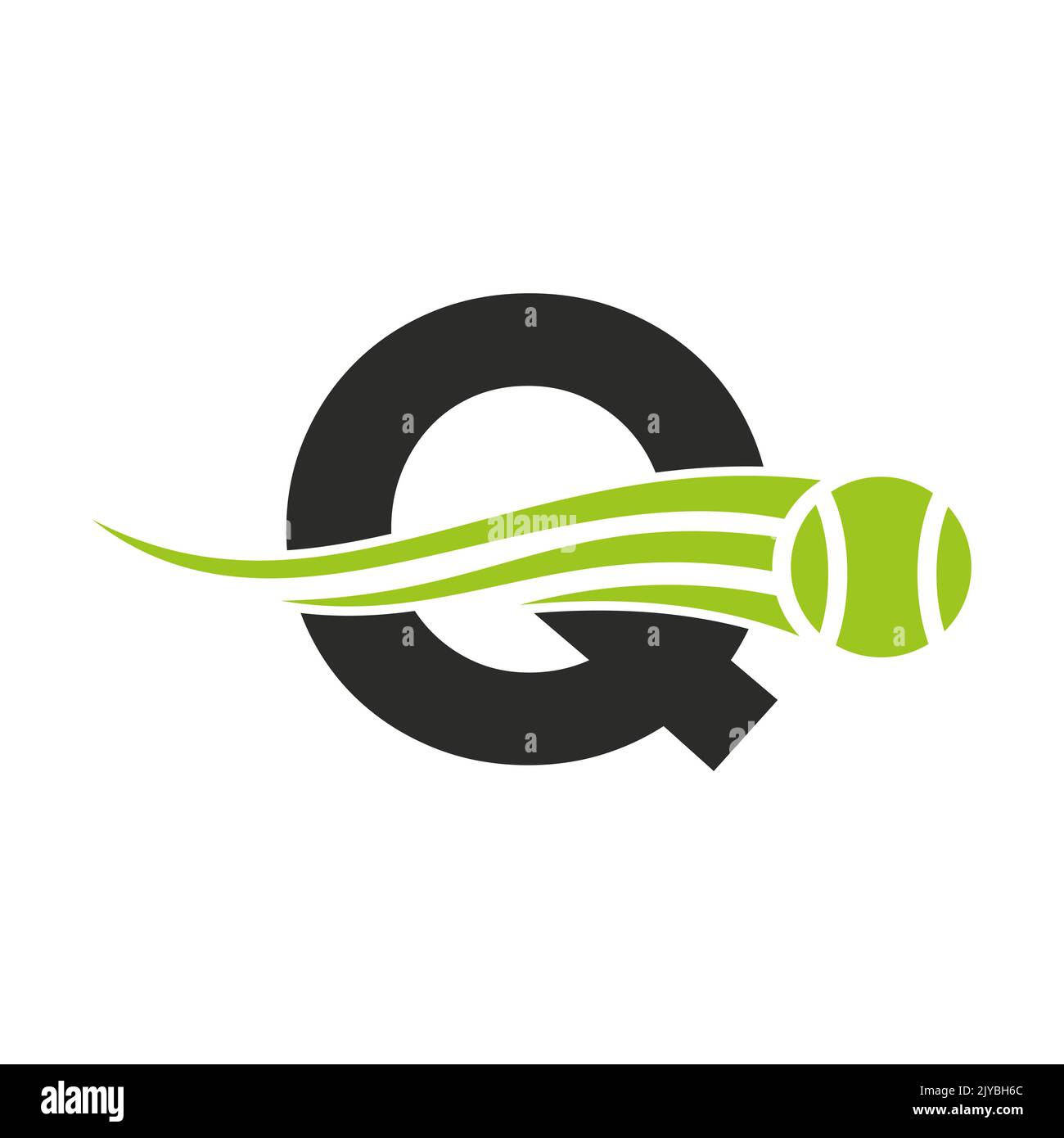 Letter Q Tennis Club Logo Design Template. Tennis Sport Academy, Club