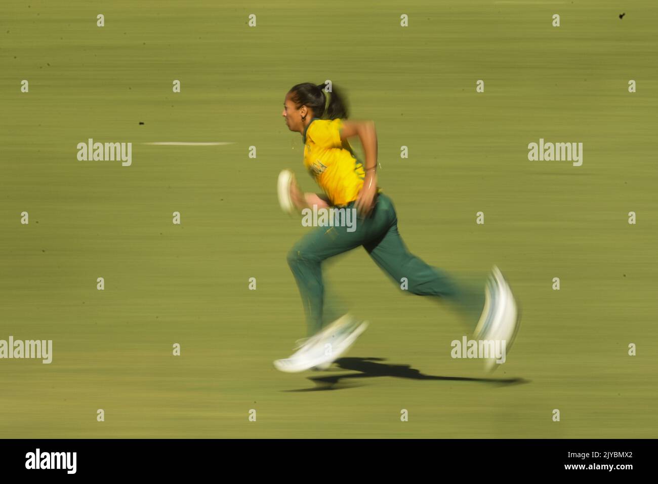 Shabnim Ismail of South Africa in action during the Women's T20 World ...