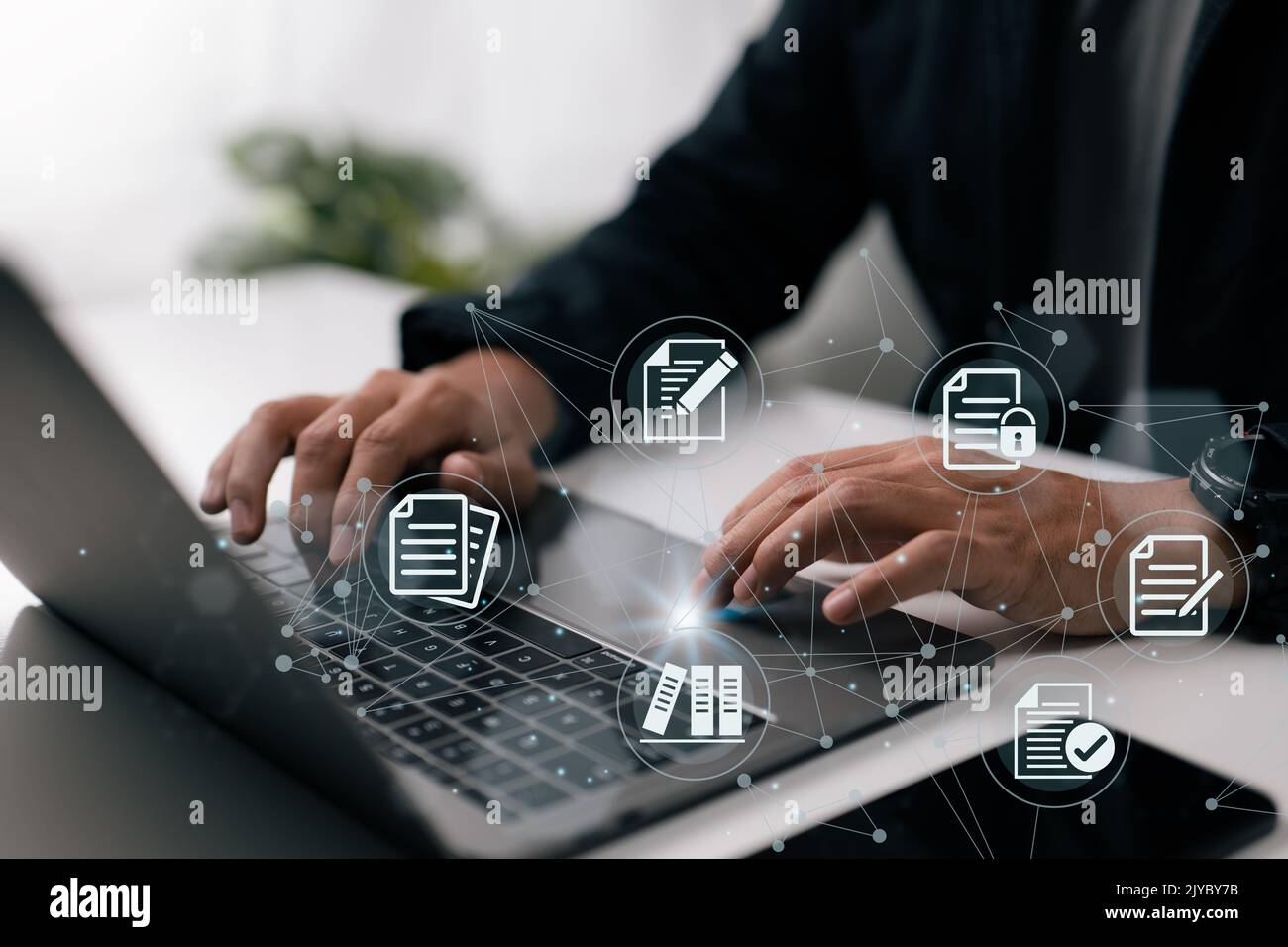 Concept: Document Management Data System Internet Technology Business ...