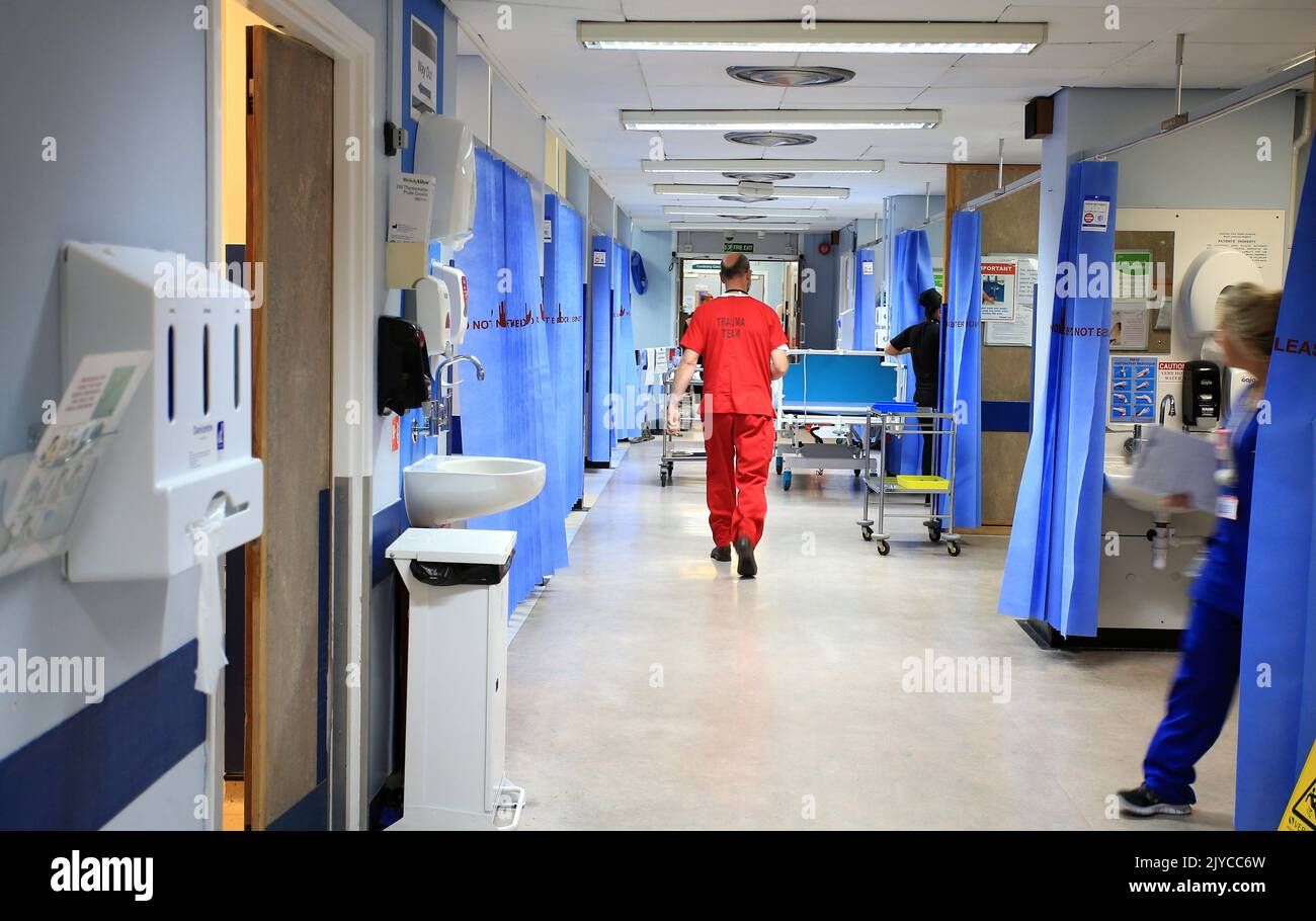 File photo dated 03/10/14 of a hospital ward, as Scotland's junior doctor workforce is 'balancing on a knife-edge', the chair of the British Medical Association's Scottish Junior Doctor Committee has warned. Stock Photo