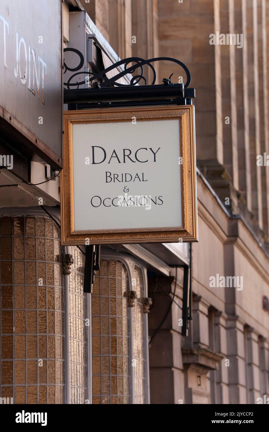 Darcy bridal and occasions shop, Newcastle-upon-Tyne Stock Photo