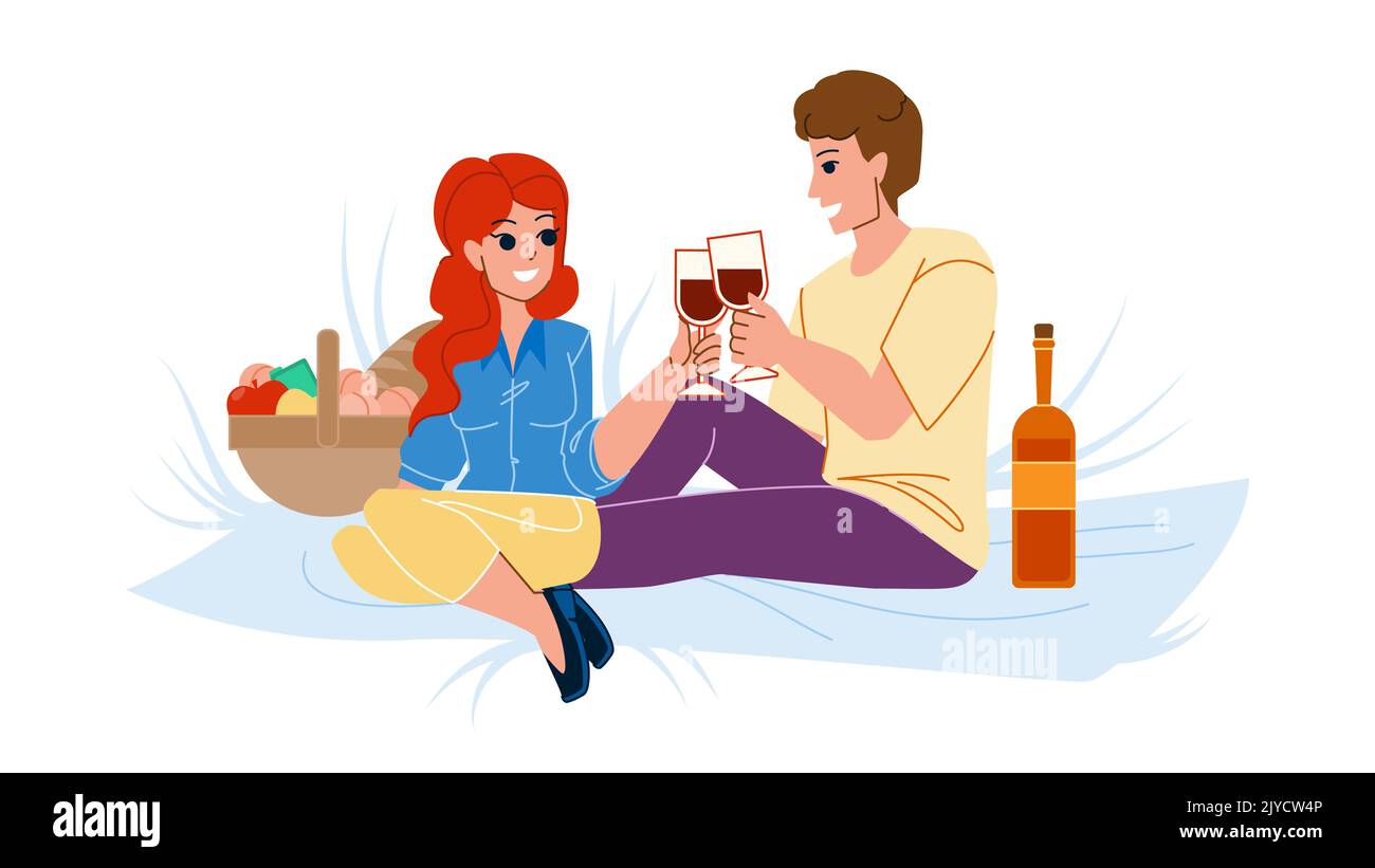 couple wine vector Stock Vector Image & Art - Alamy