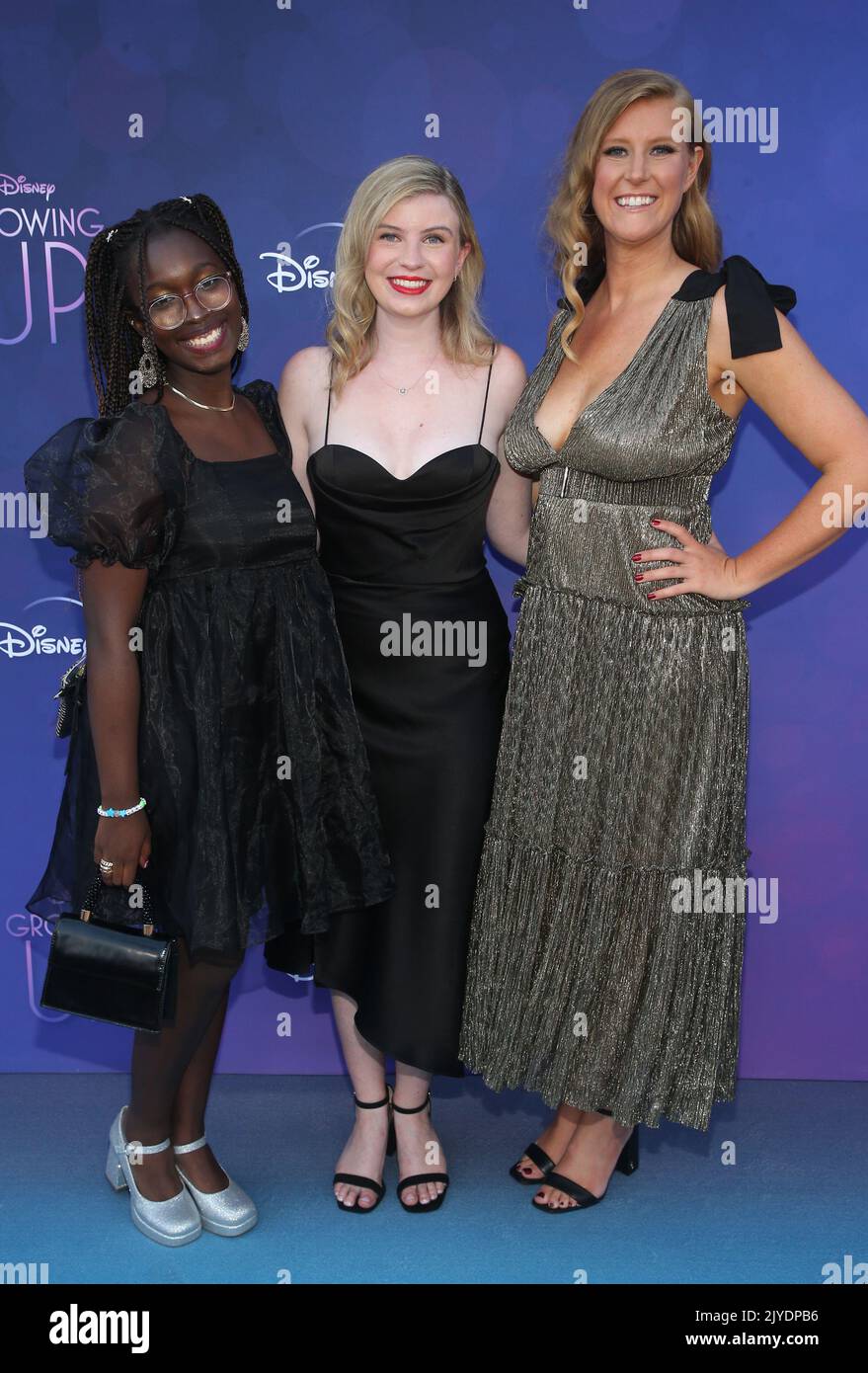 7 September  2022 - Hollywood, California  -  Sofia Ongele, Alex Crotty, Nicole Galovski. Disney+'s ''Growing Up'' Red Carpet Premiere Event  held at Neuehouse Hollywood   in Hollywood. (Credit Image: © Fs/AdMedia via ZUMA Press Wire) Stock Photo