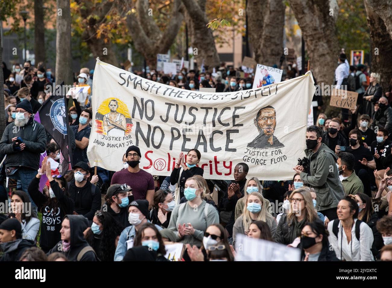 Blm Rally Protesters participate in a Black Lives Matter rally in Sydney ...