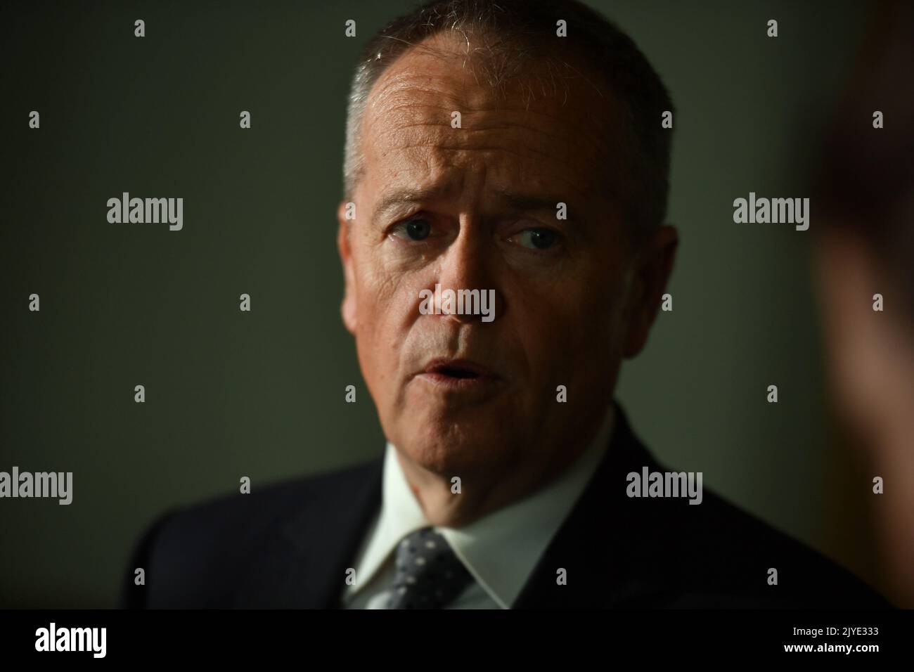 Shadow Minister for Government Services Bill Shorten at a press