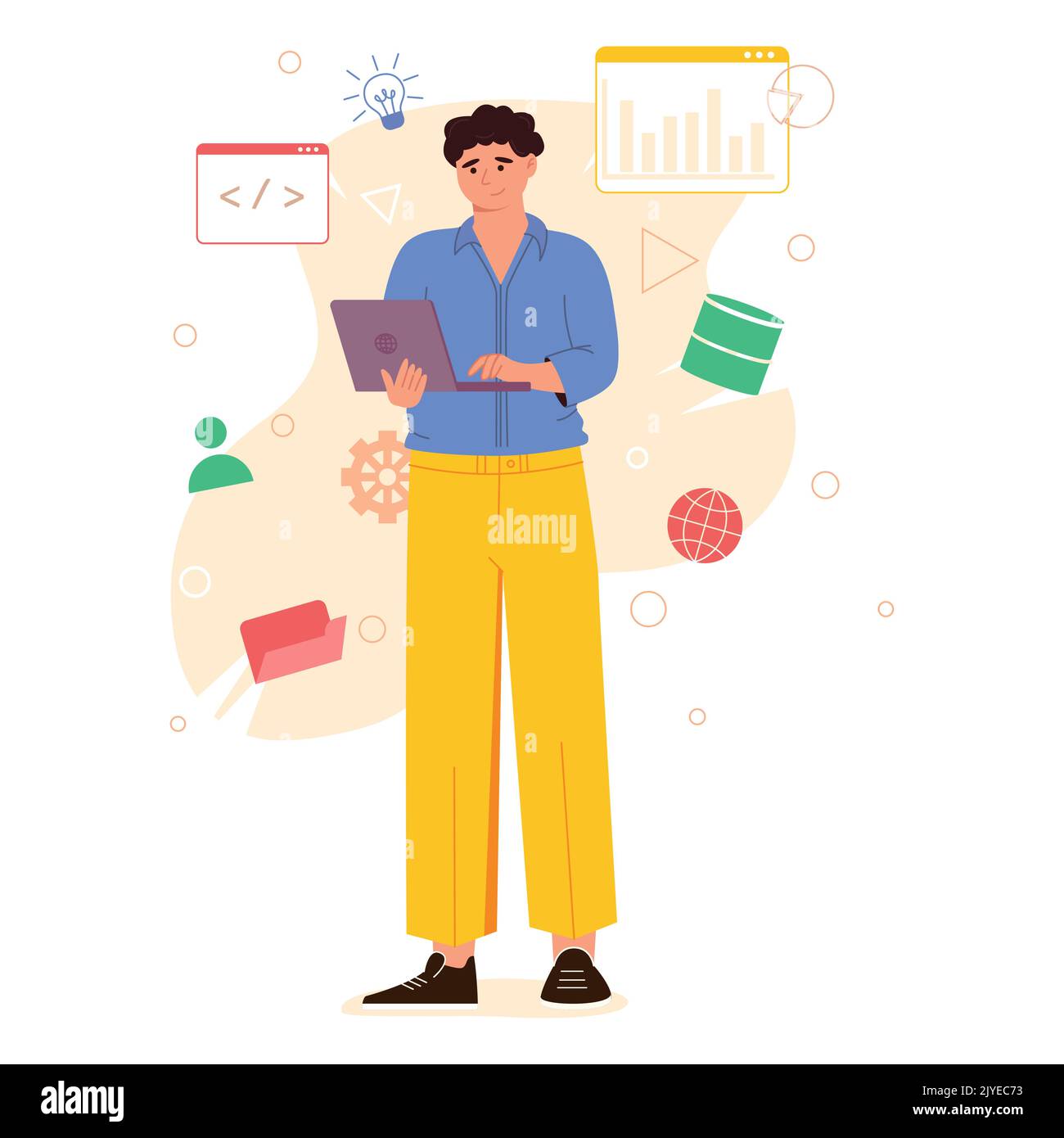 Content management system concept design or CMS concept design ...