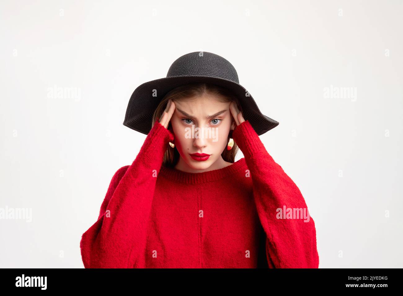 headache frustration style choice fashion look Stock Photo