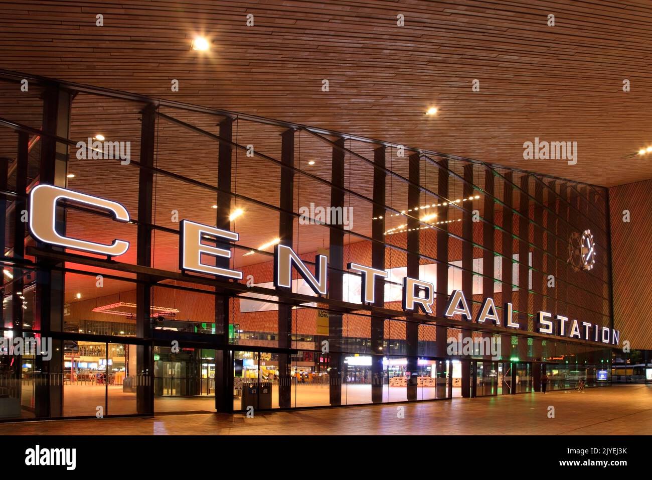 Rotterdam Centraal railway station, The Netherlands. Stock Photo