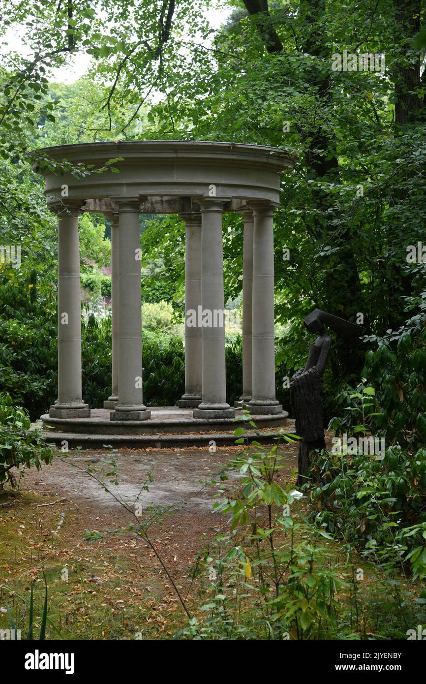 Roman garden gazebo Stock Photo