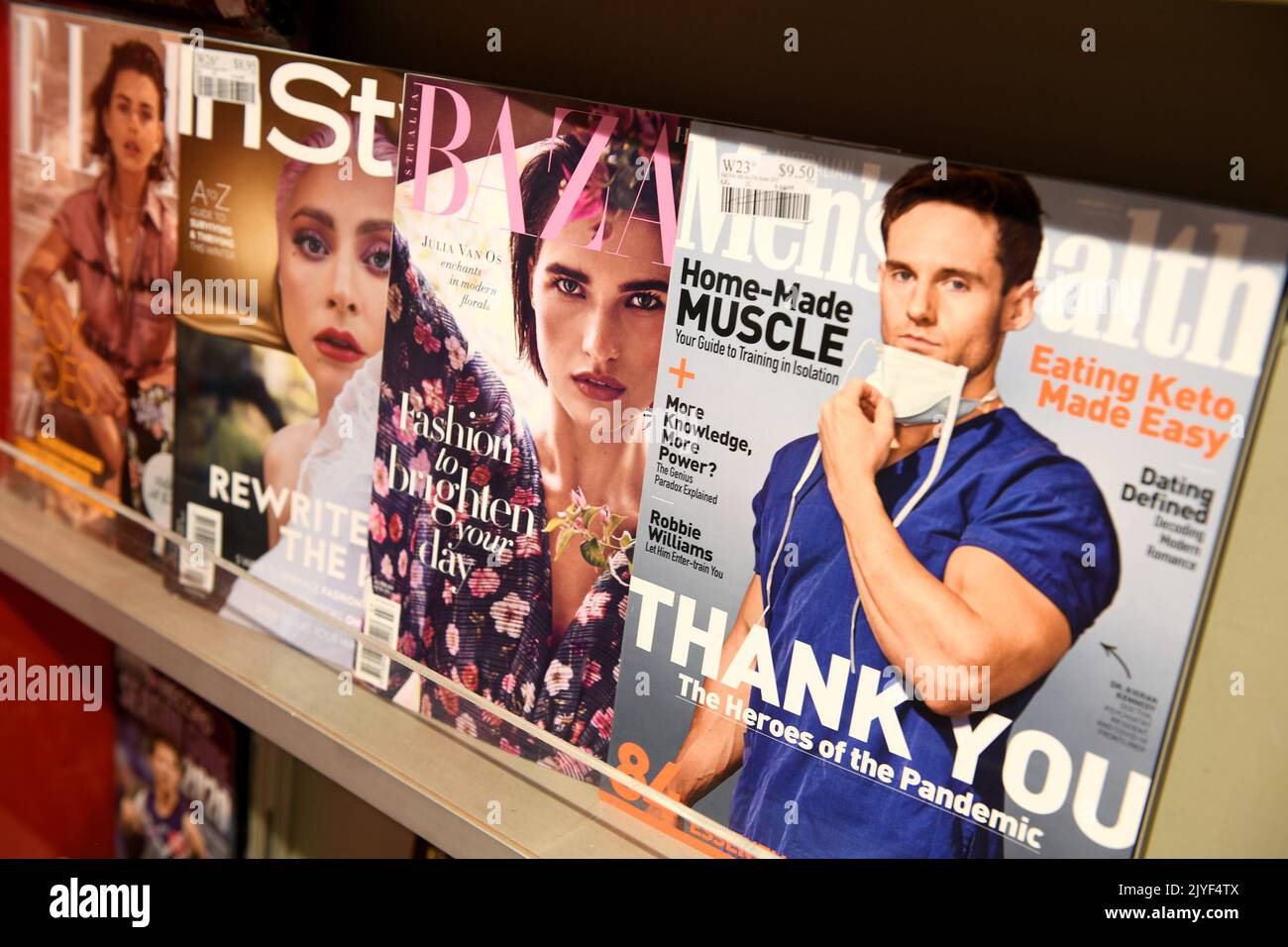 Bauer publications are seen at a newsagency in Sydney, Tuesday, July 21 ...