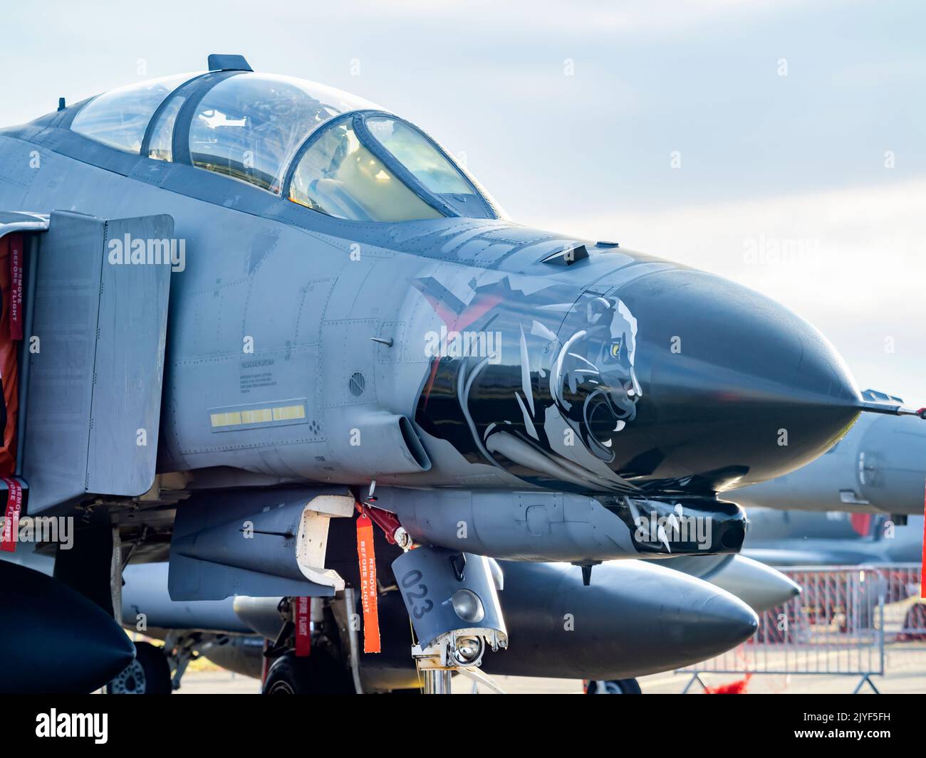 Turkish F-4E Phantom II fighter AirPower 2022 Zeltweg Austria Stock Photo
