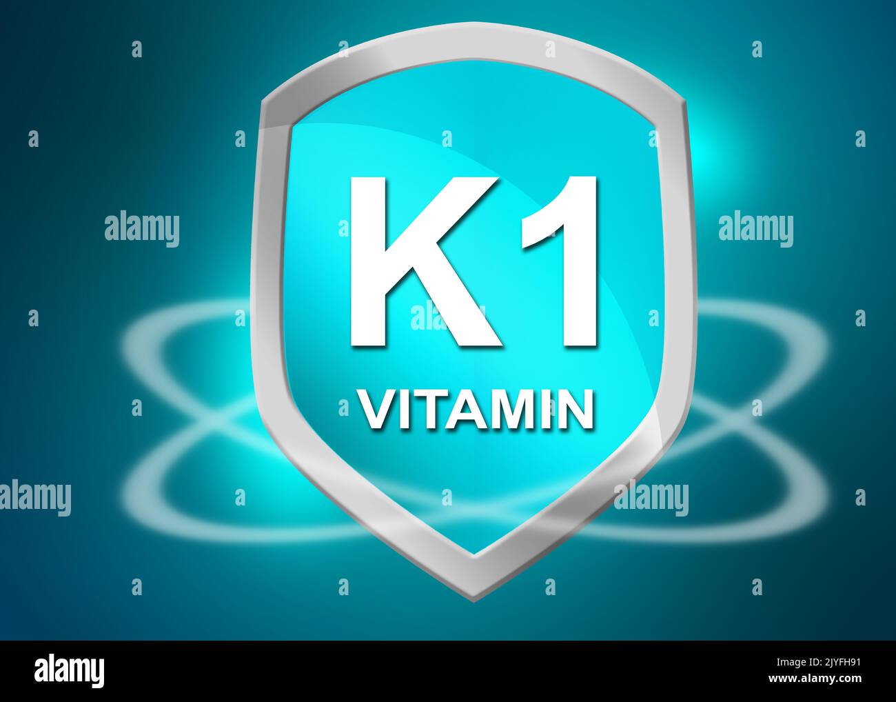 Vitamin K1 shield for health concept, 3d rendering Stock Photo Alamy