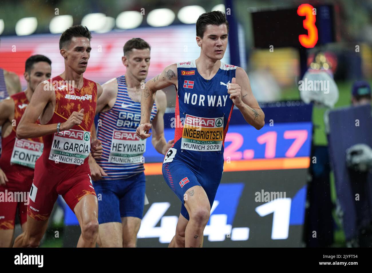 Jakob Ingebrigtsen Participating In The 1500 Meters Of The European ...