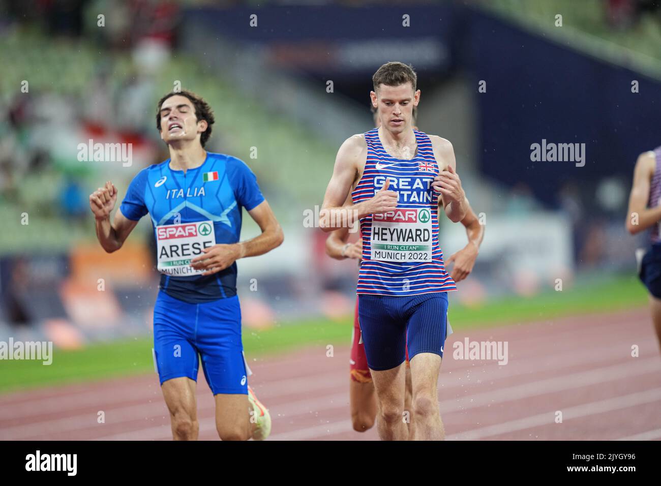 Jake Heyward participating in the 1500 meters of the European Athletics