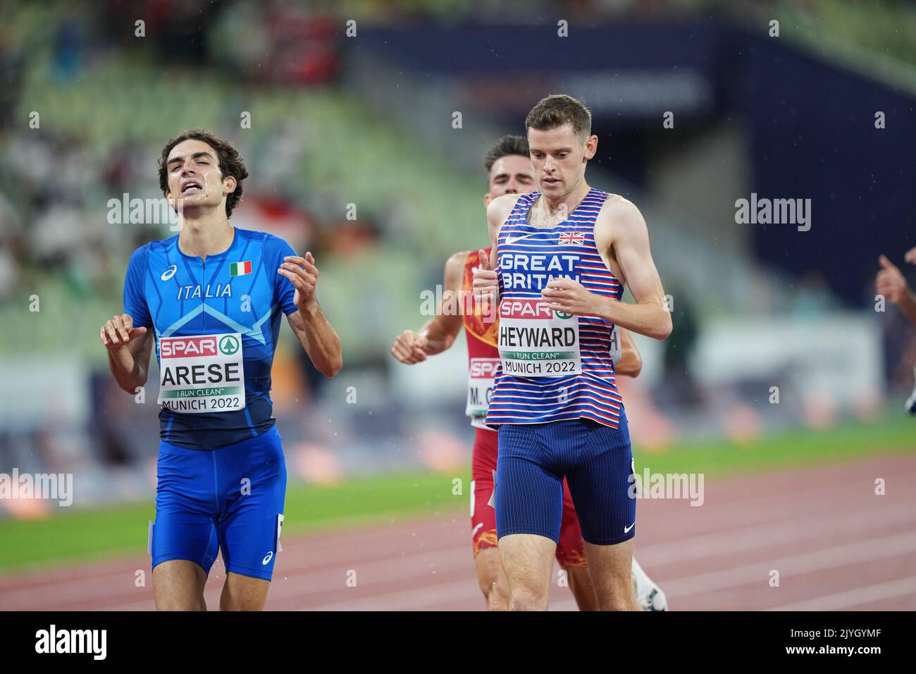 Jake Heyward participating in the 1500 meters of the European Athletics