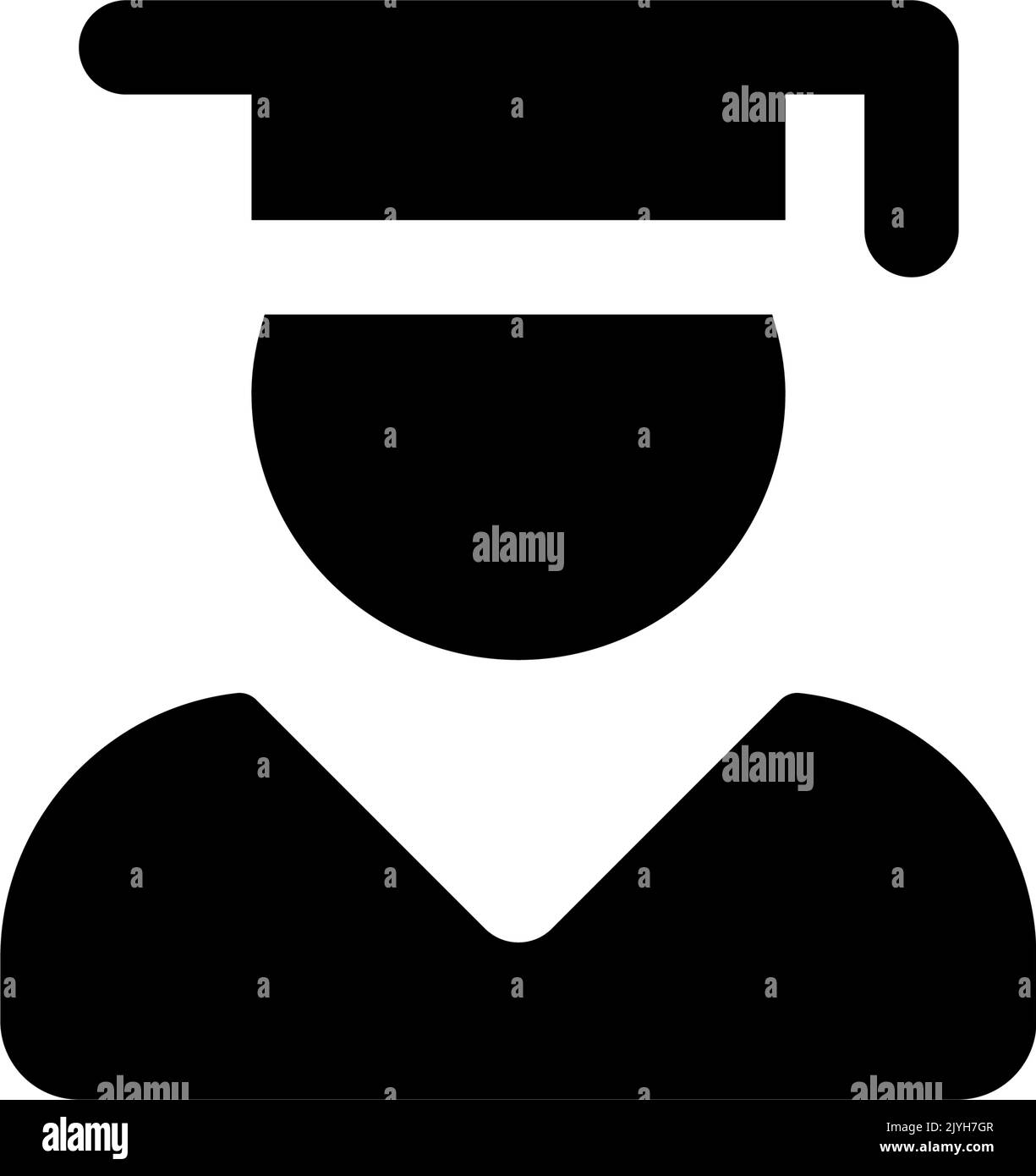 Male graduate student icon Cut Out Stock Images & Pictures - Alamy