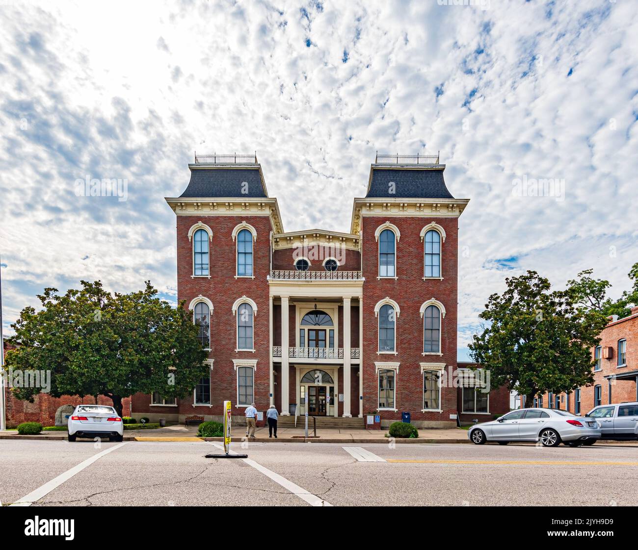 Union Springs, Alabama, USA Sept. 6, 2022 Elderly couple walking to
