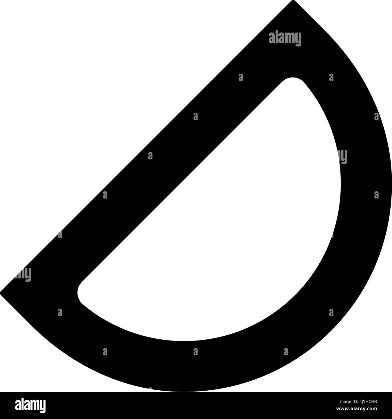 Protractor black glyph ui icon Stock Vector Image & Art - Alamy