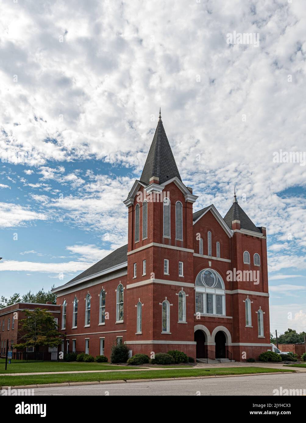 Union Springs, Alabama, USA Sept. 6, 2022 Historic First Baptist Church, originally built of