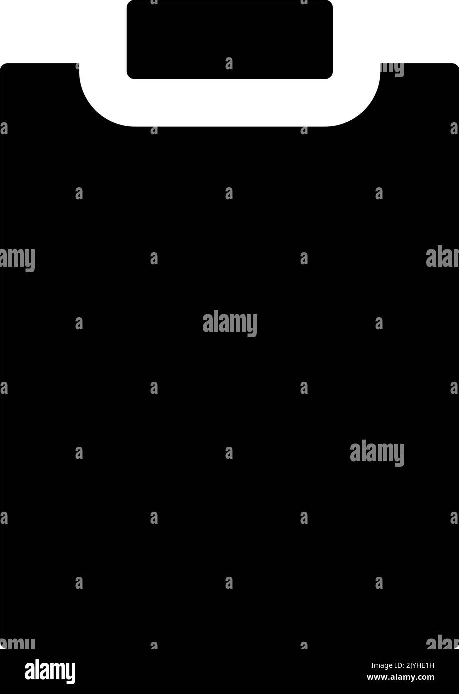 Blank tablet black glyph ui icon Stock Vector