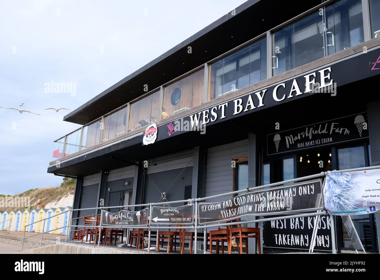 west bay cafe in westgateonsea,kent,uk september 2022 Stock Photo Alamy
