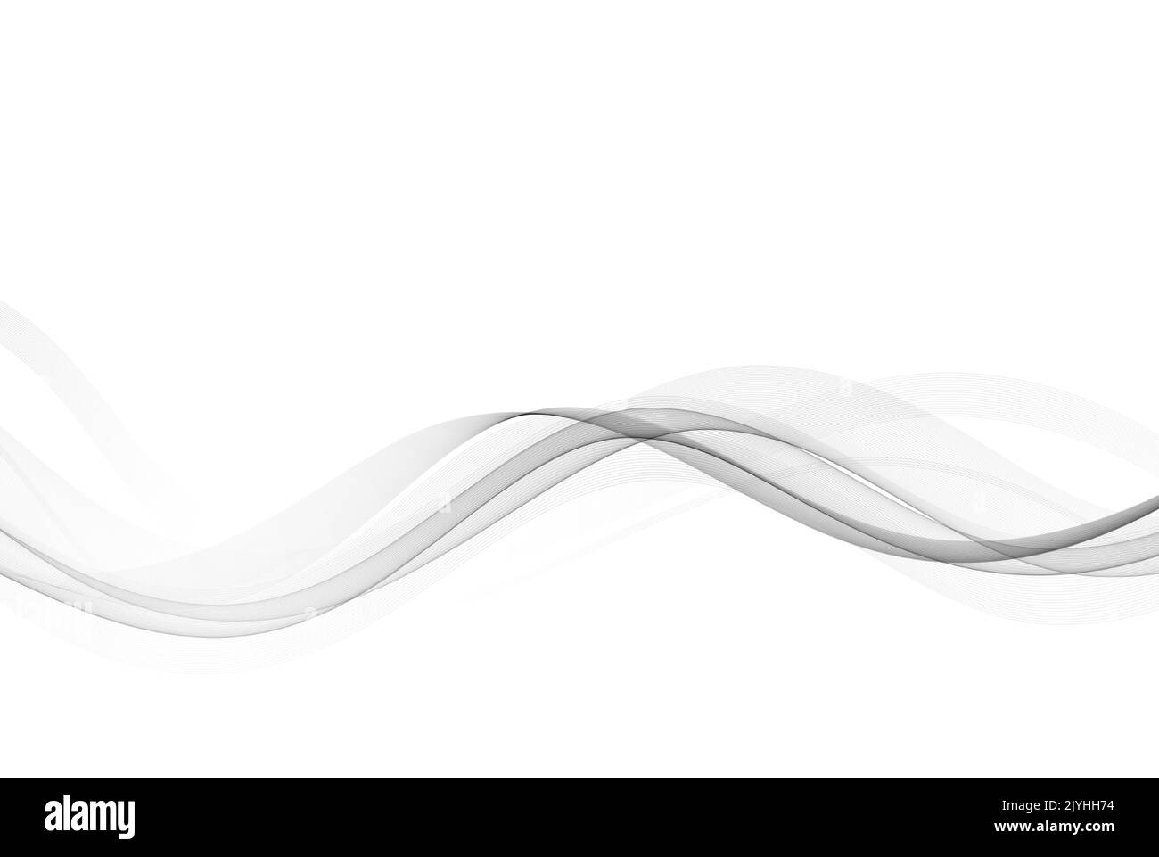 Gray wavy flow, abstract wave vector background Stock Vector Image