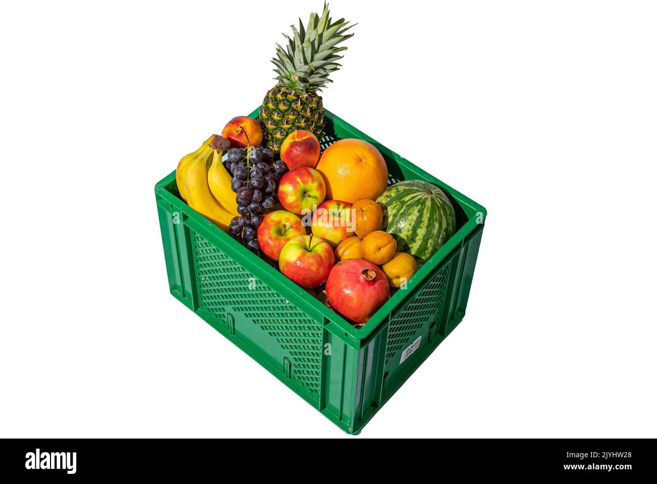 Fruit box. Healthy food. Colour vitamine mix Stock Photo