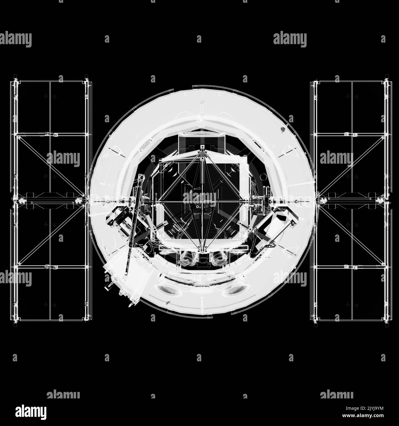 The Hubble Space Telescope. XRay render Stock Photo Alamy