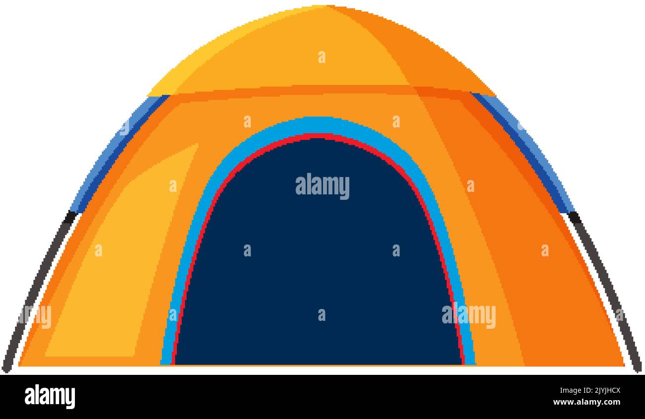 Isolated camping tent on white background illustration Stock Vector ...