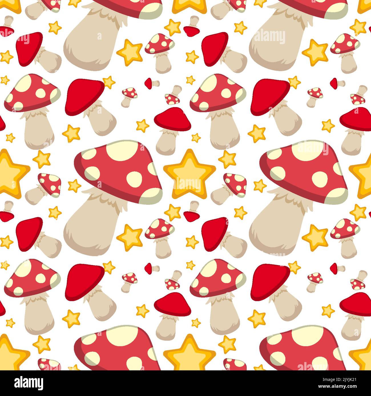 Cute cartoon seamless pattern illustration Stock Vector Image & Art - Alamy