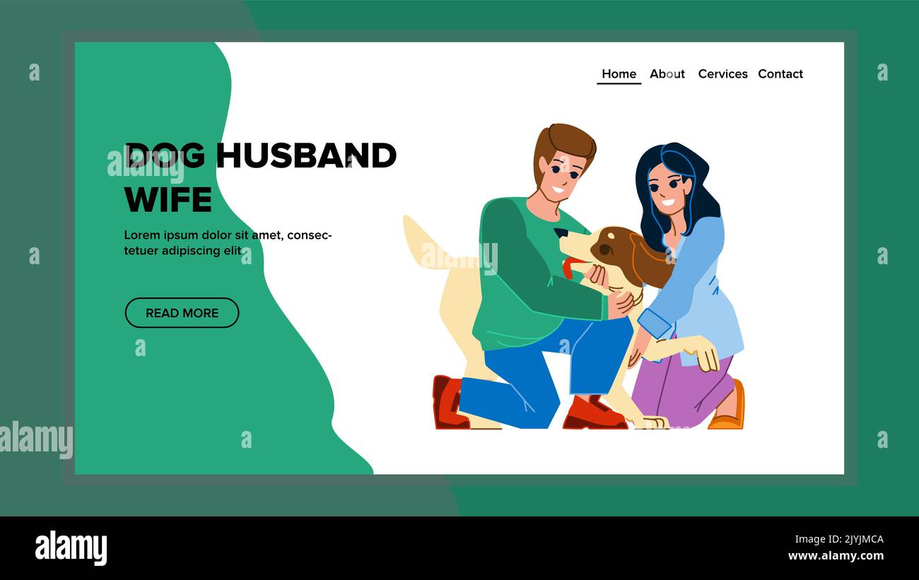 dog husband wife vector Stock Vector Image & Art Alamy