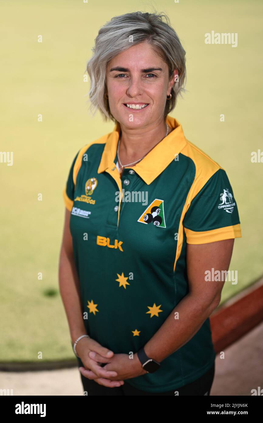 Four time world champion Karen Murphy poses for a portrait at Warilla