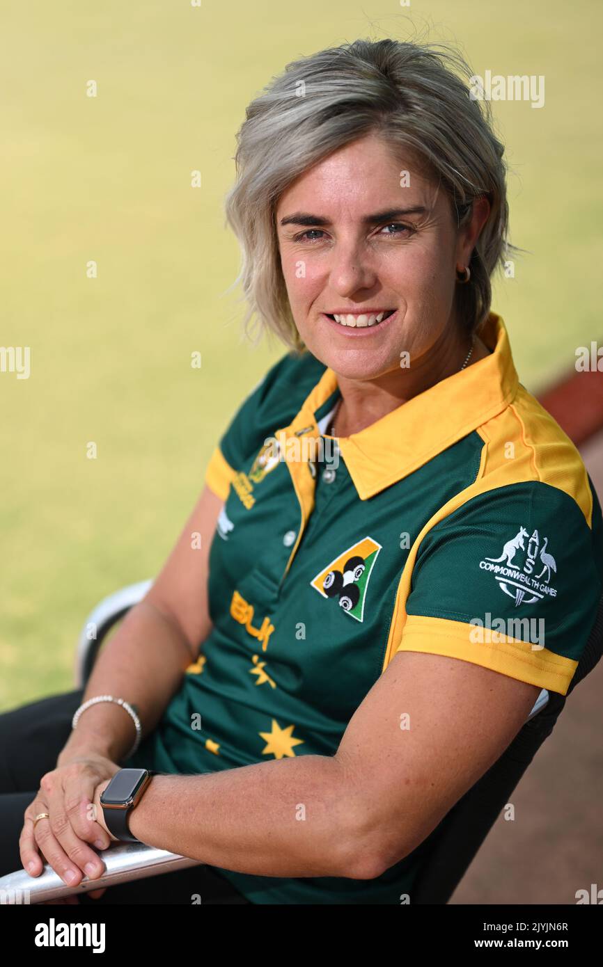 Four time world champion Karen Murphy poses for a portrait at Warilla