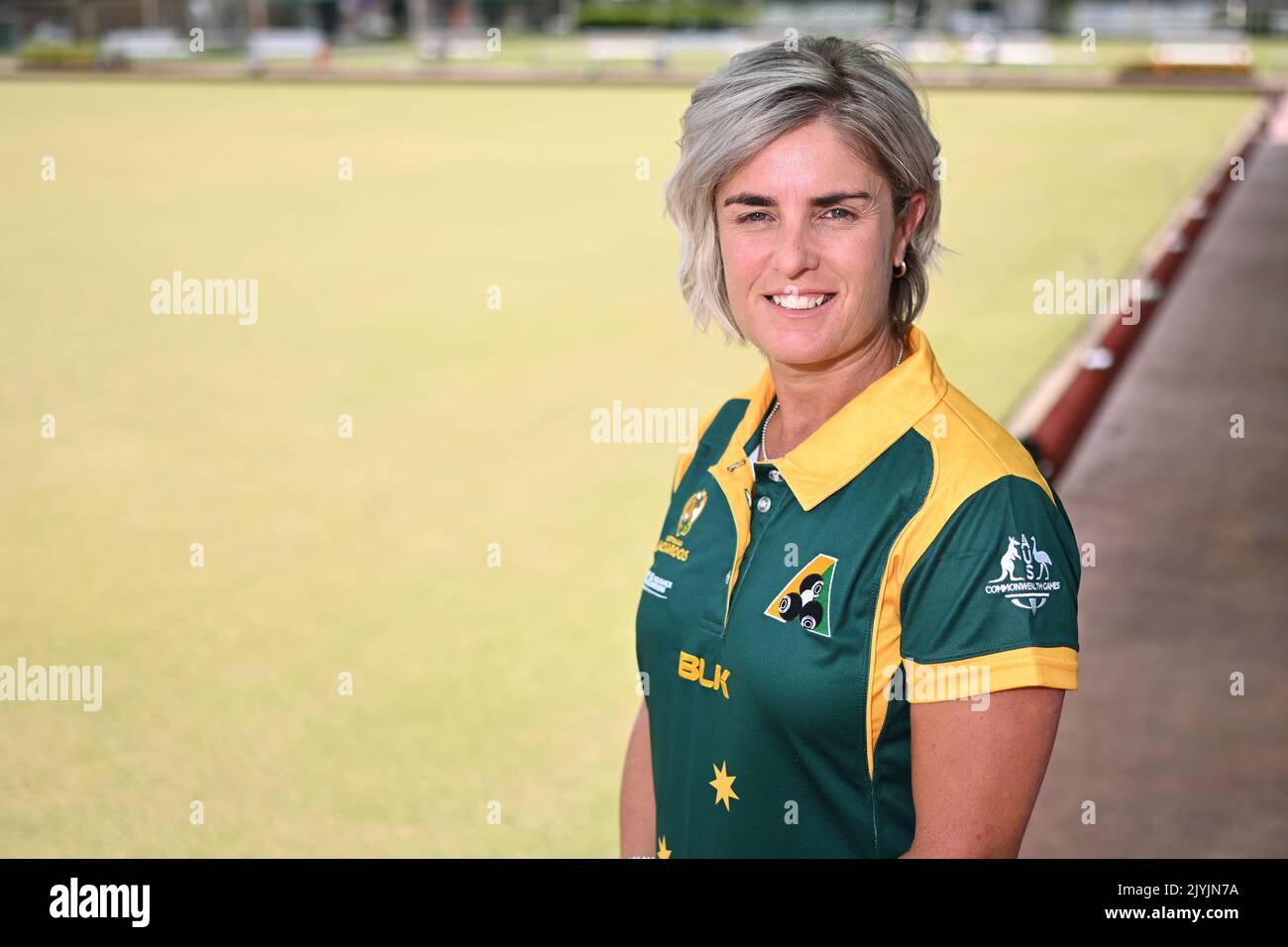 Four time world champion Karen Murphy poses for a portrait at Warilla