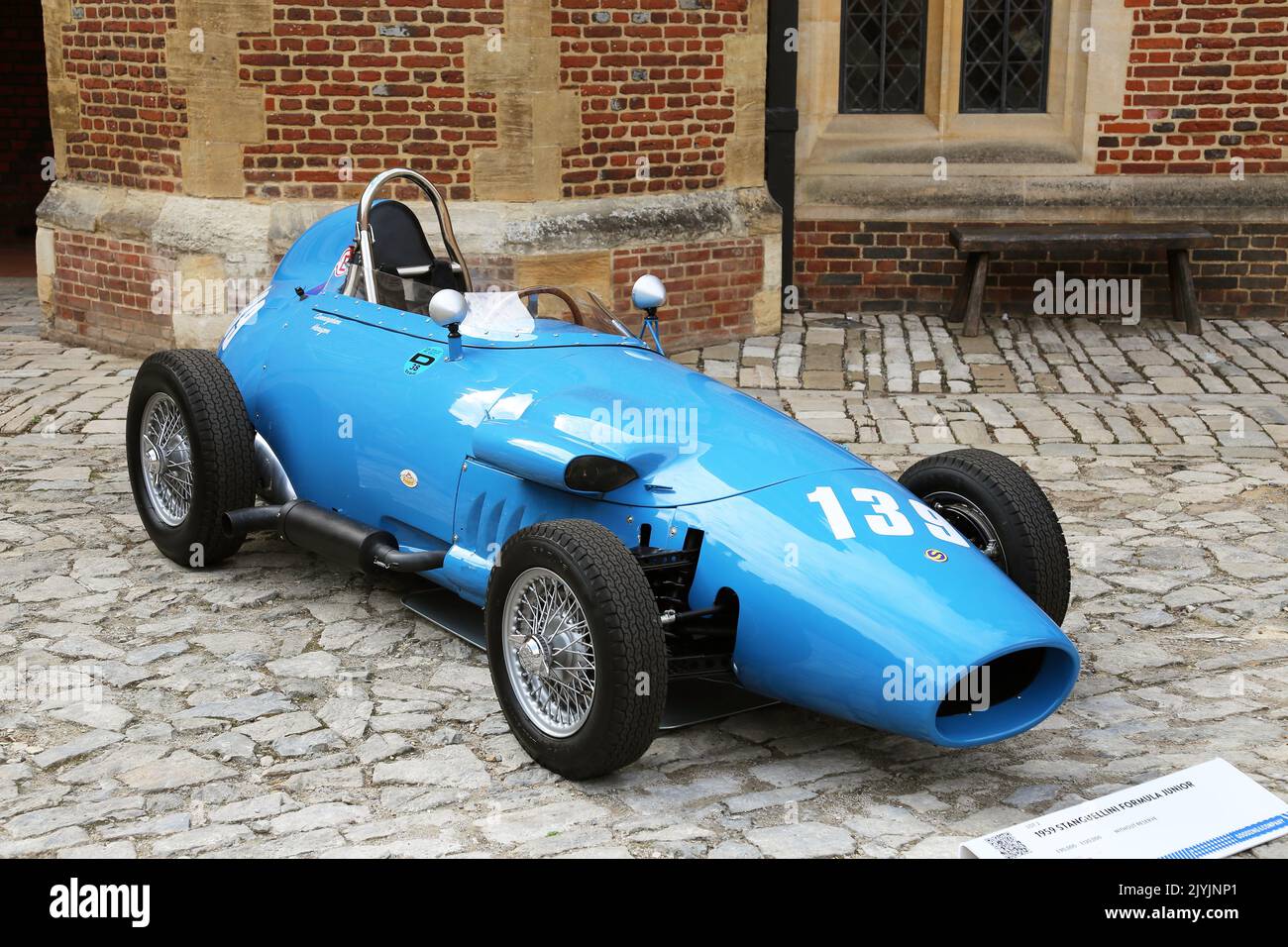 Stanguellini Formula Junior (1959) sold for £90,000. Gooding Classic Car Auction, 3 Sep 2022. Hampton Court Palace, London, UK, Europe Stock Photo