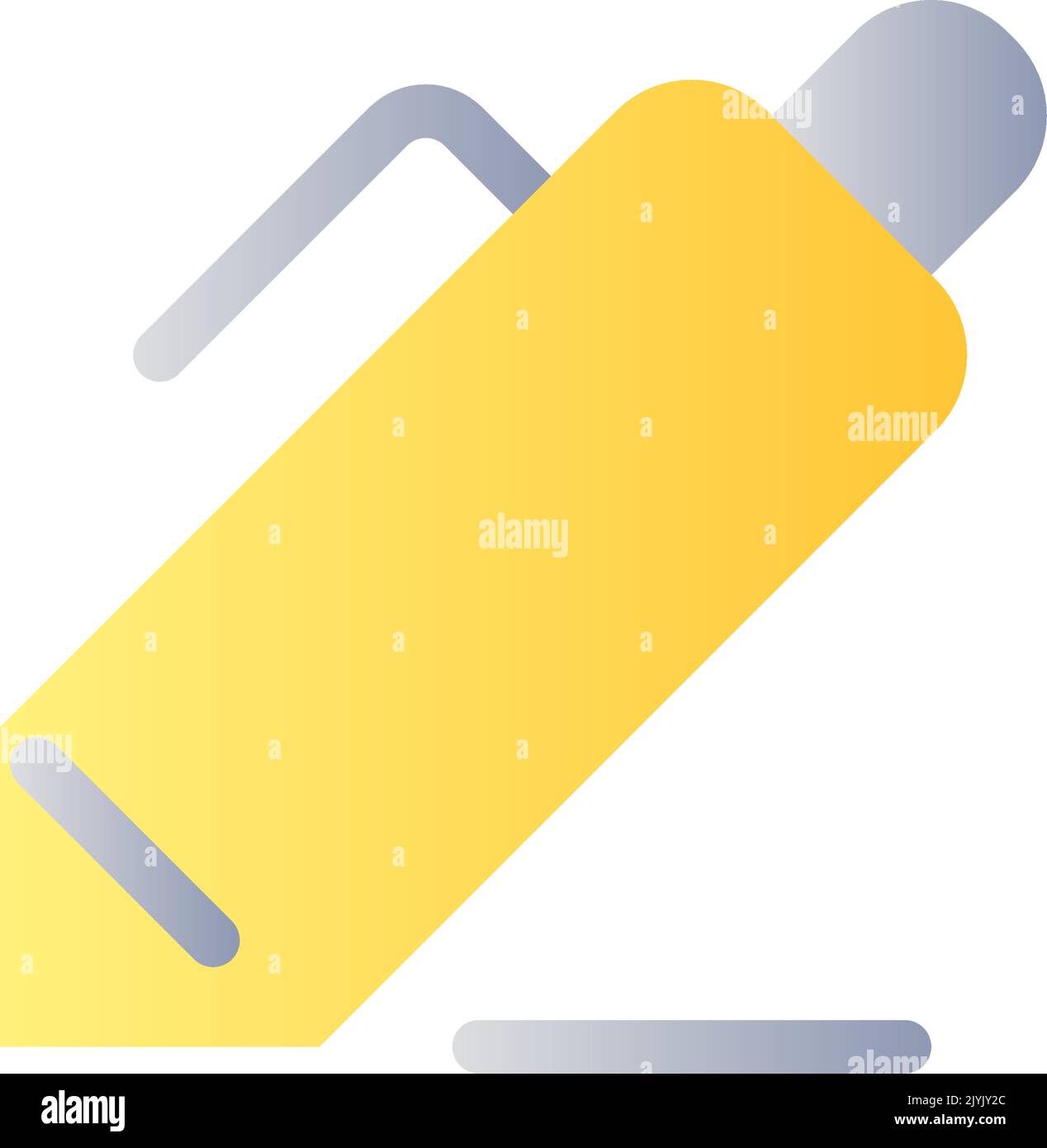 Note-taking flat gradient two-color ui icon Stock Vector Image & Art ...