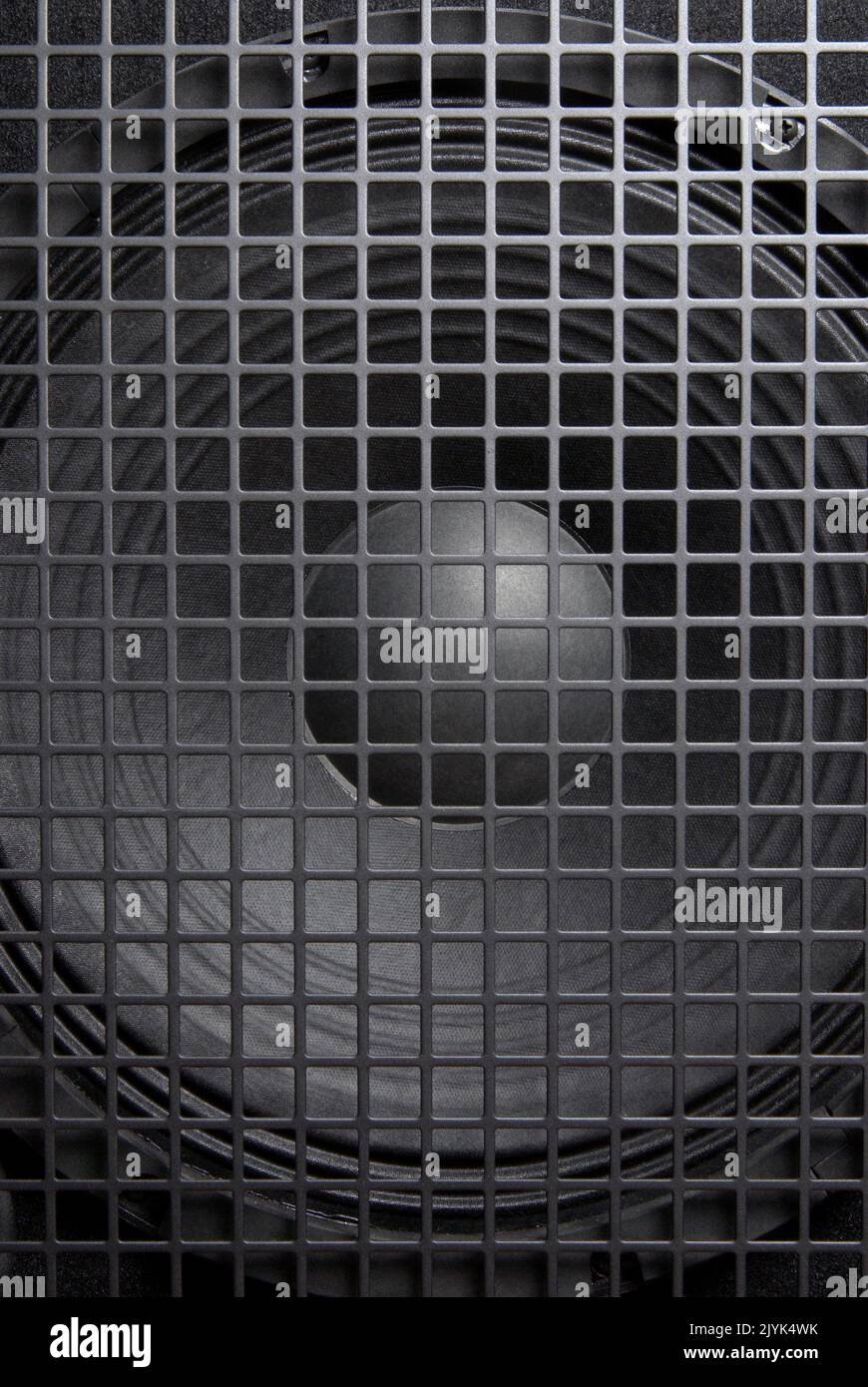 Close up detail of loudspeaker as background Stock Photo