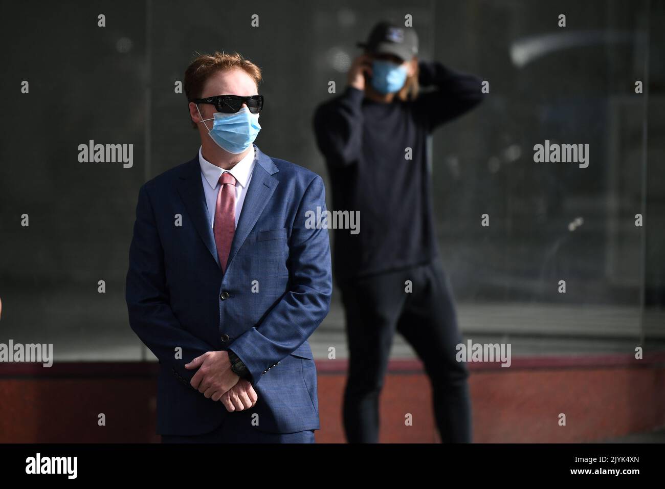 Harry Thomas Little arrives at the Downing Centre court, in Sydney ...