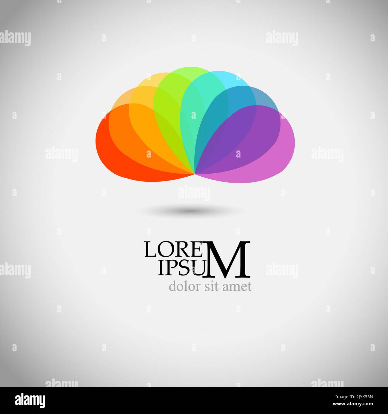 rainbow-flower-logo-vector-illustration-stock-vector-image-art-alamy