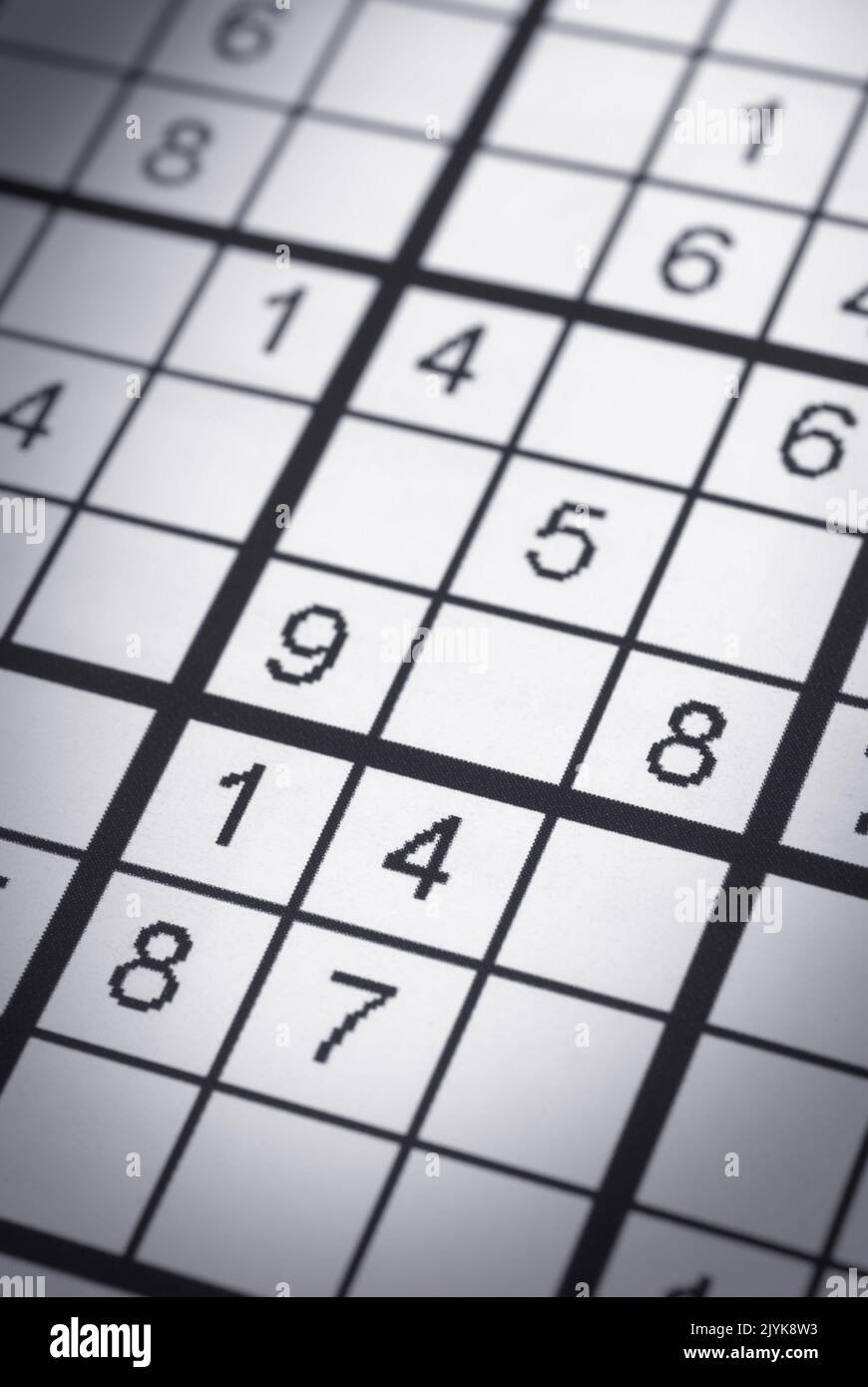 Say it with a Sudoku! This is a sudoku puzzle with a layout in the form of  a heart. The solution is on Alamy as BYC600 Stock Photo - Alamy