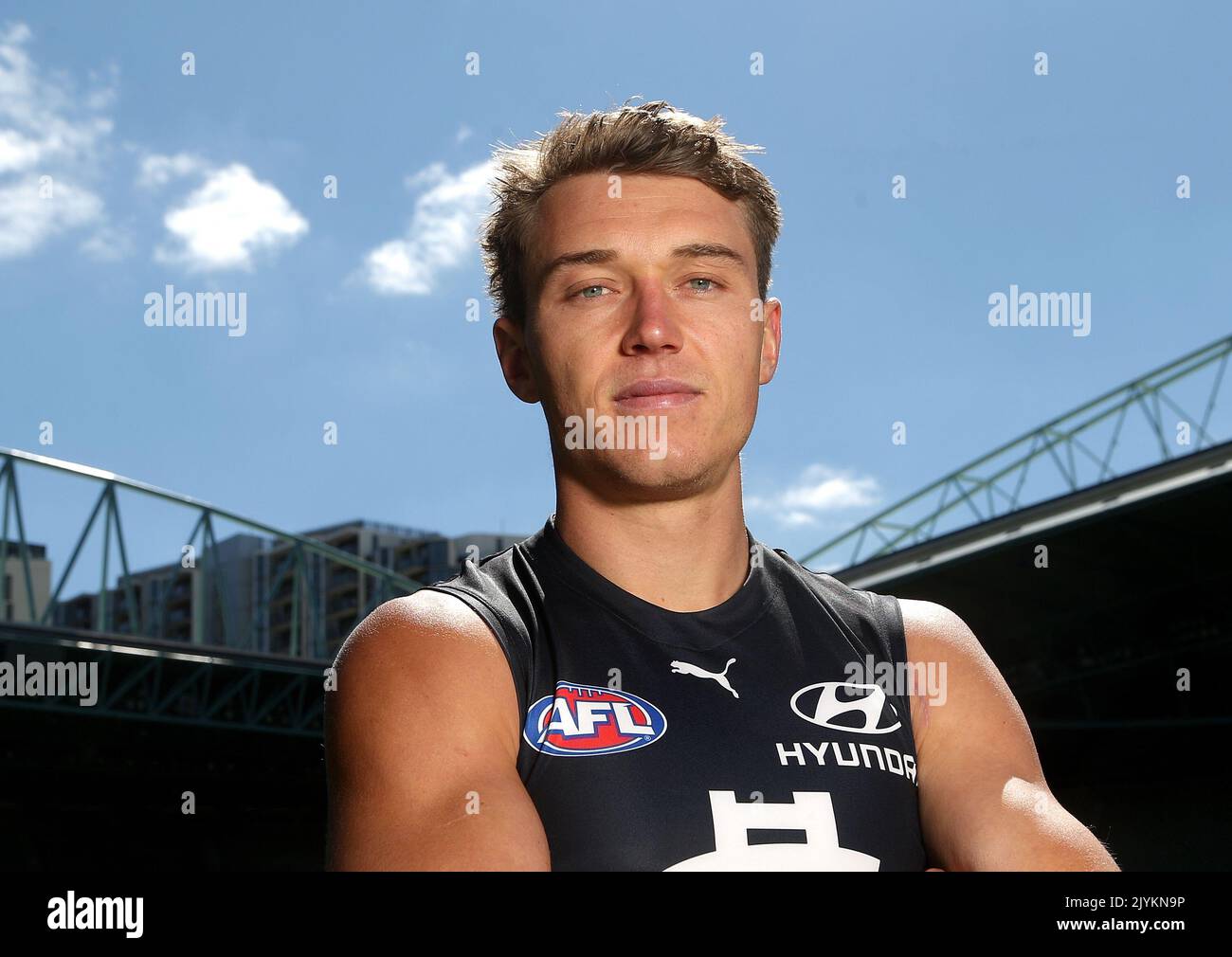 Patrick Cripps captain of Carlton poses for a photo during the 2021 AFL ...