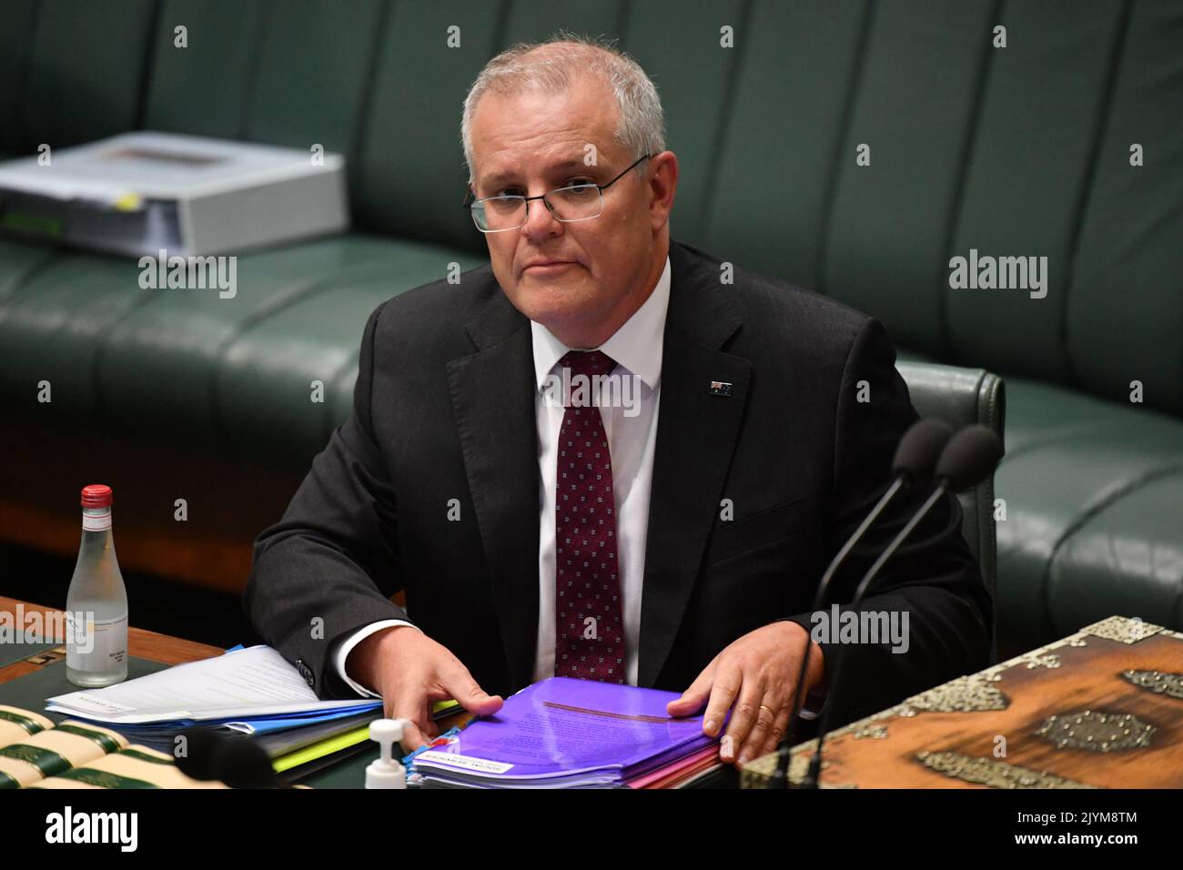 Prime Minister Scott Morrison during Question Time in the House of