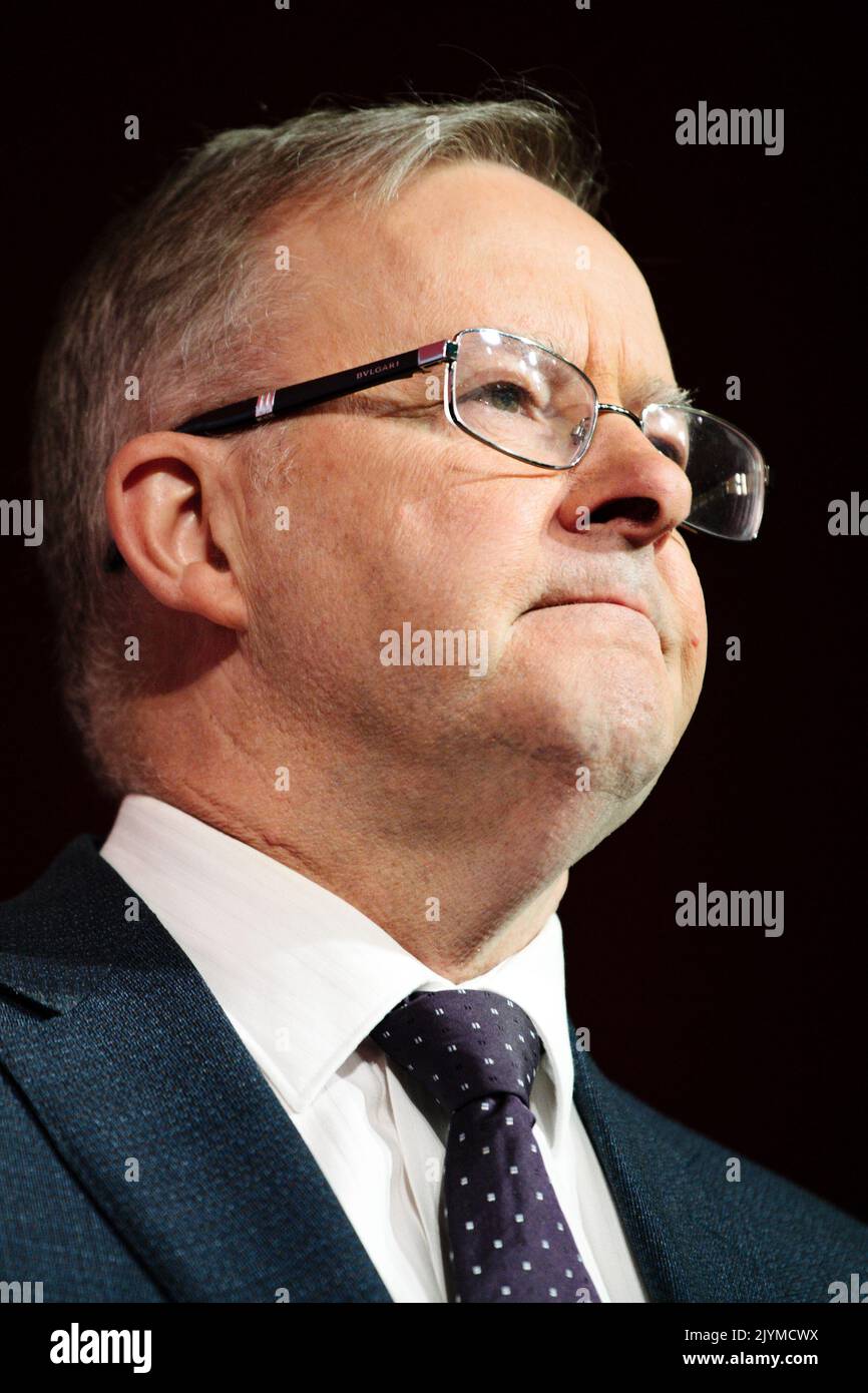 Leader of the Opposition Anthony Albanese during the SA Labor state  conference at the Adelaide Convention