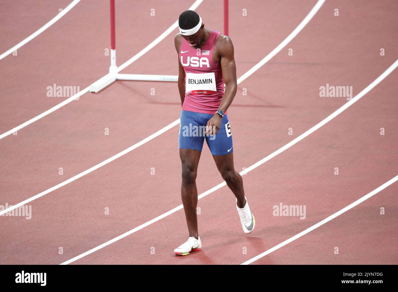 August 01st, 2021 - Tokyo, Japan: Rai Benjamin of United States in ...