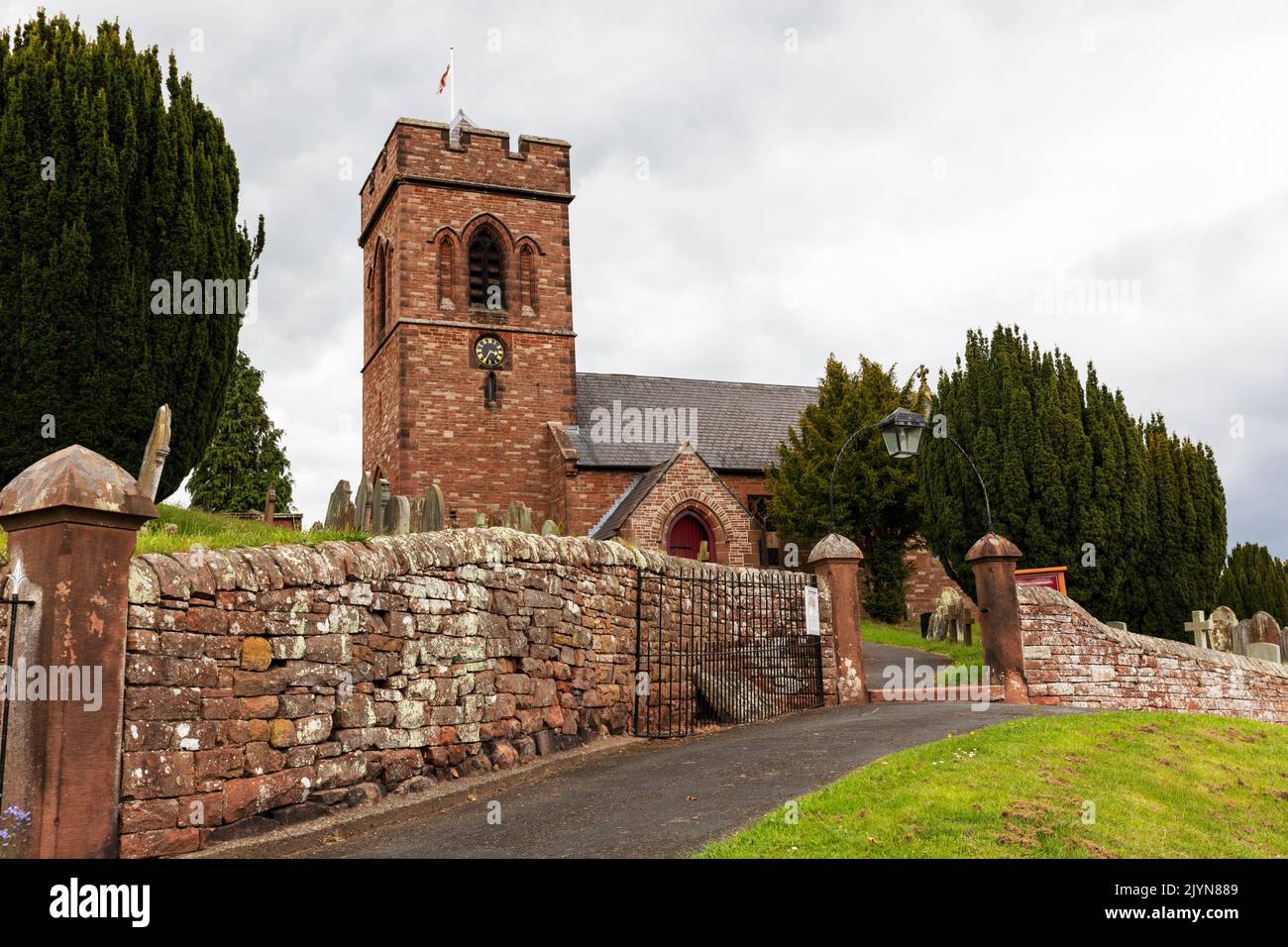 Lazonby St Nicholas. Church of England Diocese, St Nicholas church, A Grade II Listed Building in Lazonby, Cumbria, UK, england, church, churches, Stock Photo