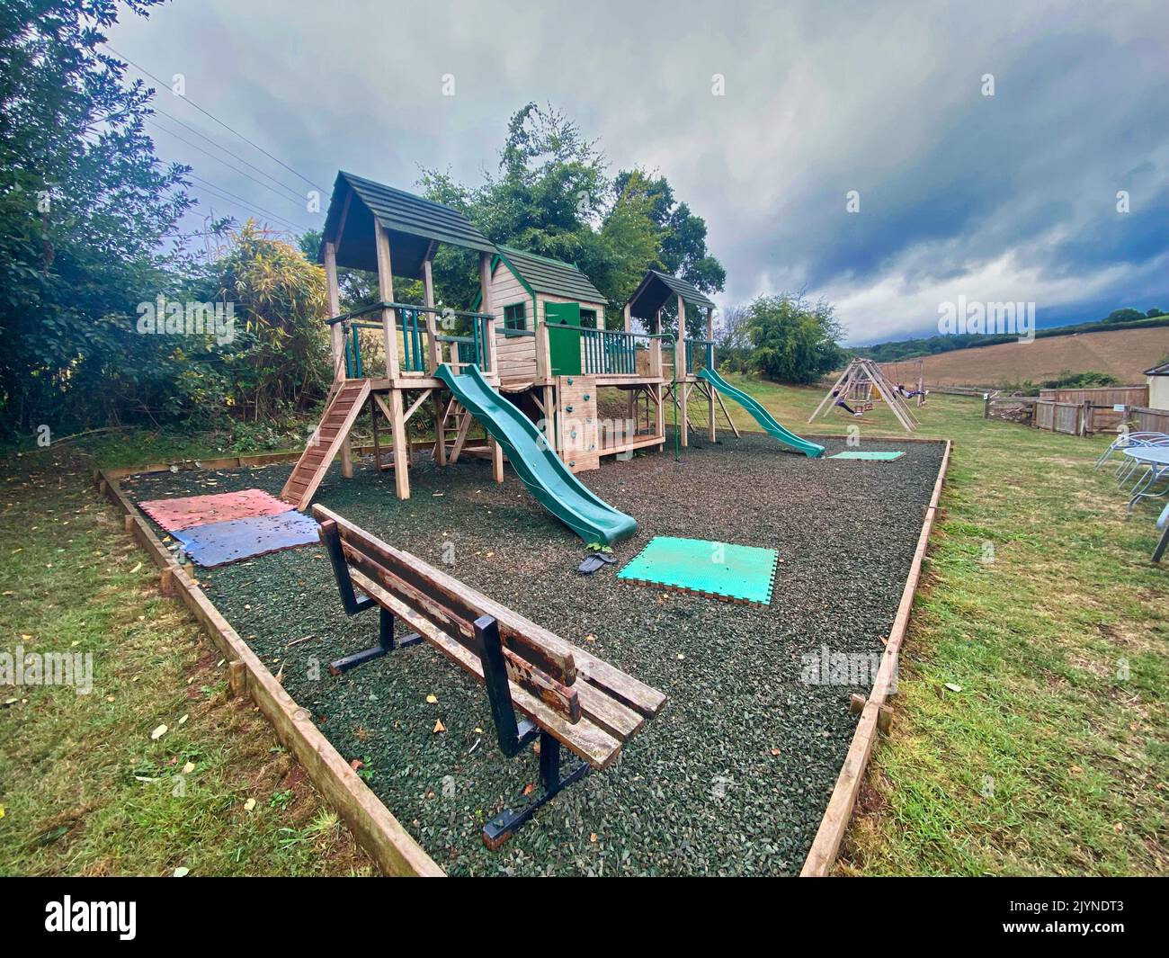 Play park at Dawlish, Devon Stock Photo Alamy