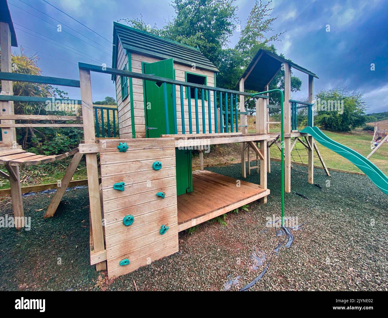 Play park at Dawlish, Devon Stock Photo
