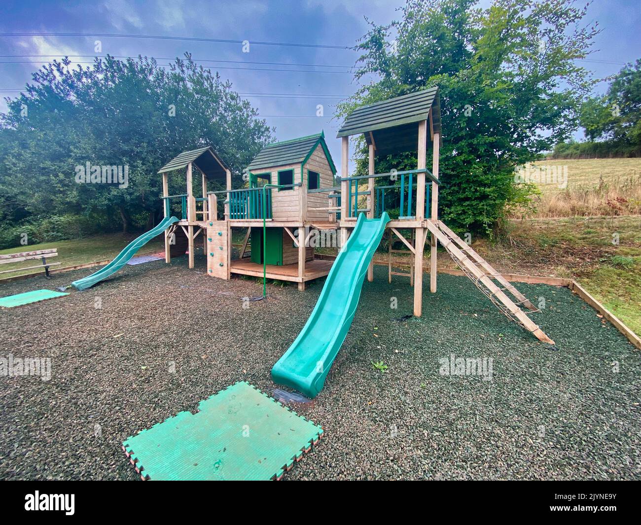 Play park at Dawlish, Devon Stock Photo