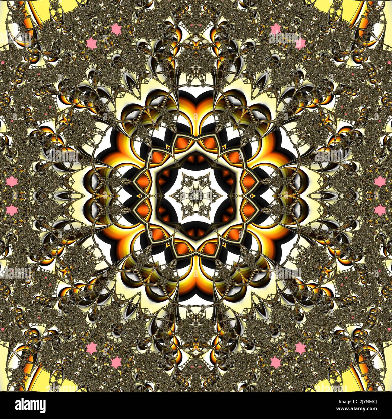 Abstract Computer generated Fractal design. A fractal is a never-ending ...