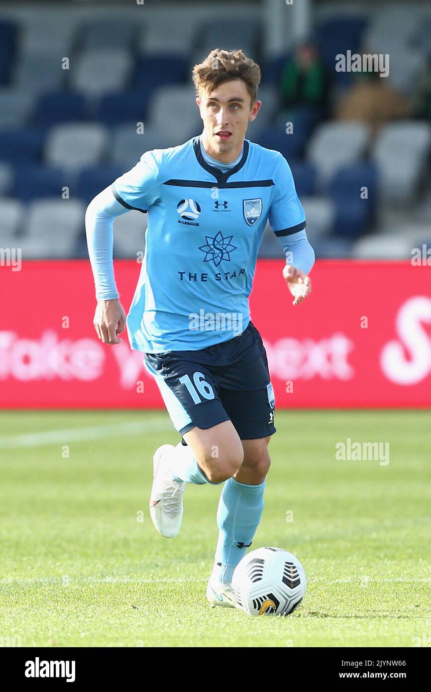Joel King of Sydney FC runs with the ball during the ALeague match
